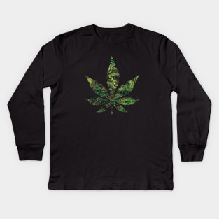 weed lines Kids Long Sleeve T-Shirt